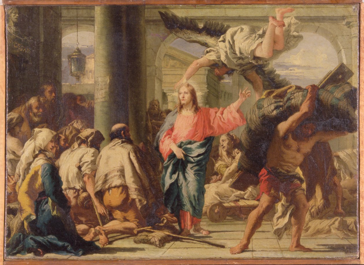 Christ at the Pool of Bethesda by Giandomenico (1727-1804) Tiepolo