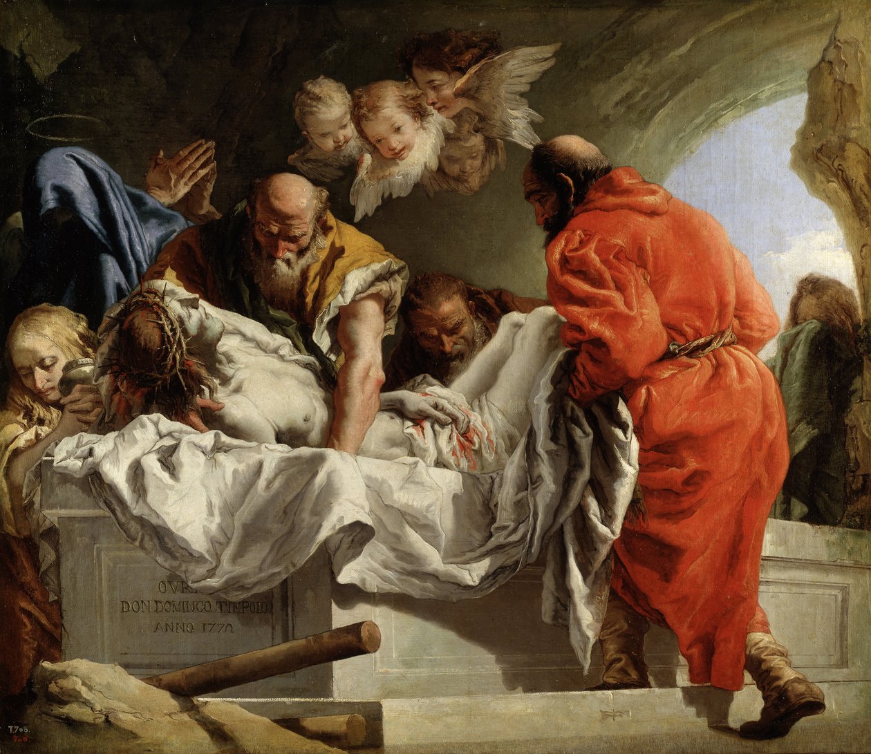 The Entombment of Christ by Giandomenico  Tiepolo
