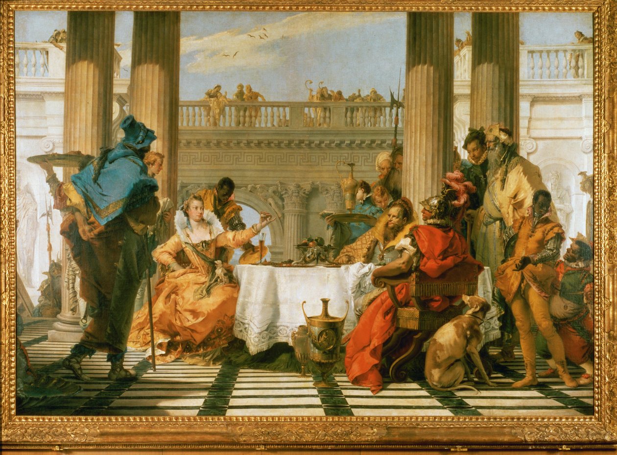 The Banquet of Cleopatra by Giandomenico (1727-1804) Tiepolo