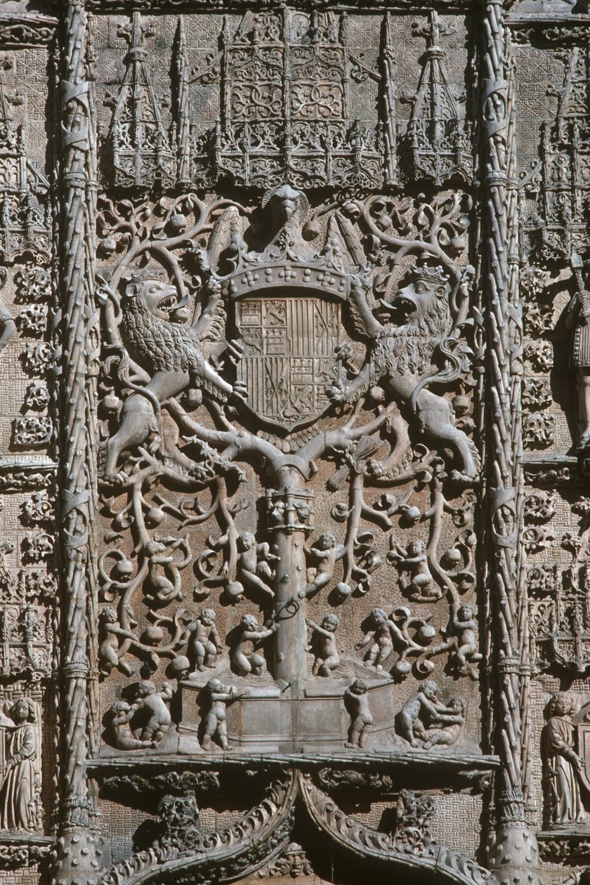 Detail of the Entrance Facade Museo Nacional de Escultura Religiosa by Gil de Siloe