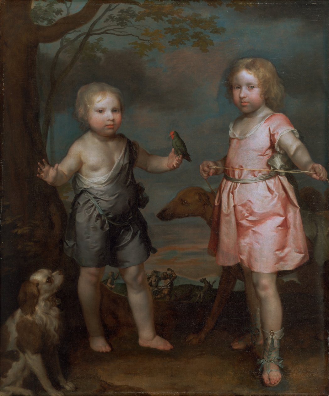 Lord John Hay and Charles, Master of Yester (later 3rd Marquis of Tweeddale) by Gilbert Soest