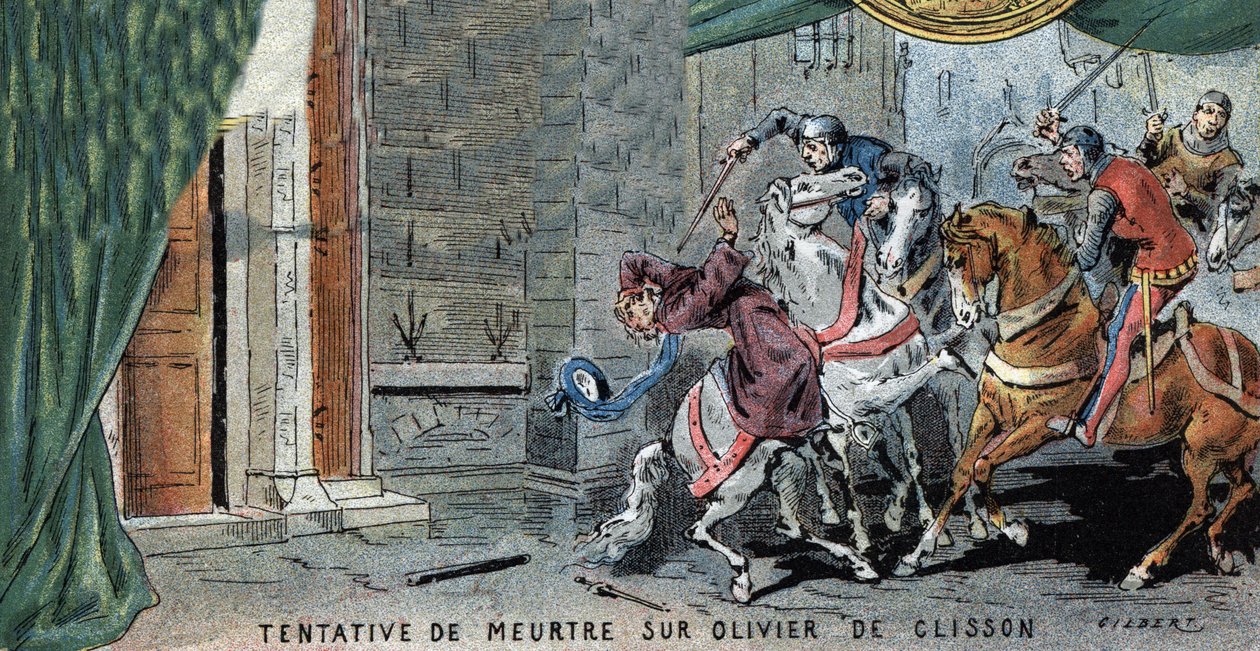 Attempted Murder on Olivier V de Clisson (1336-1407) by Gilbert