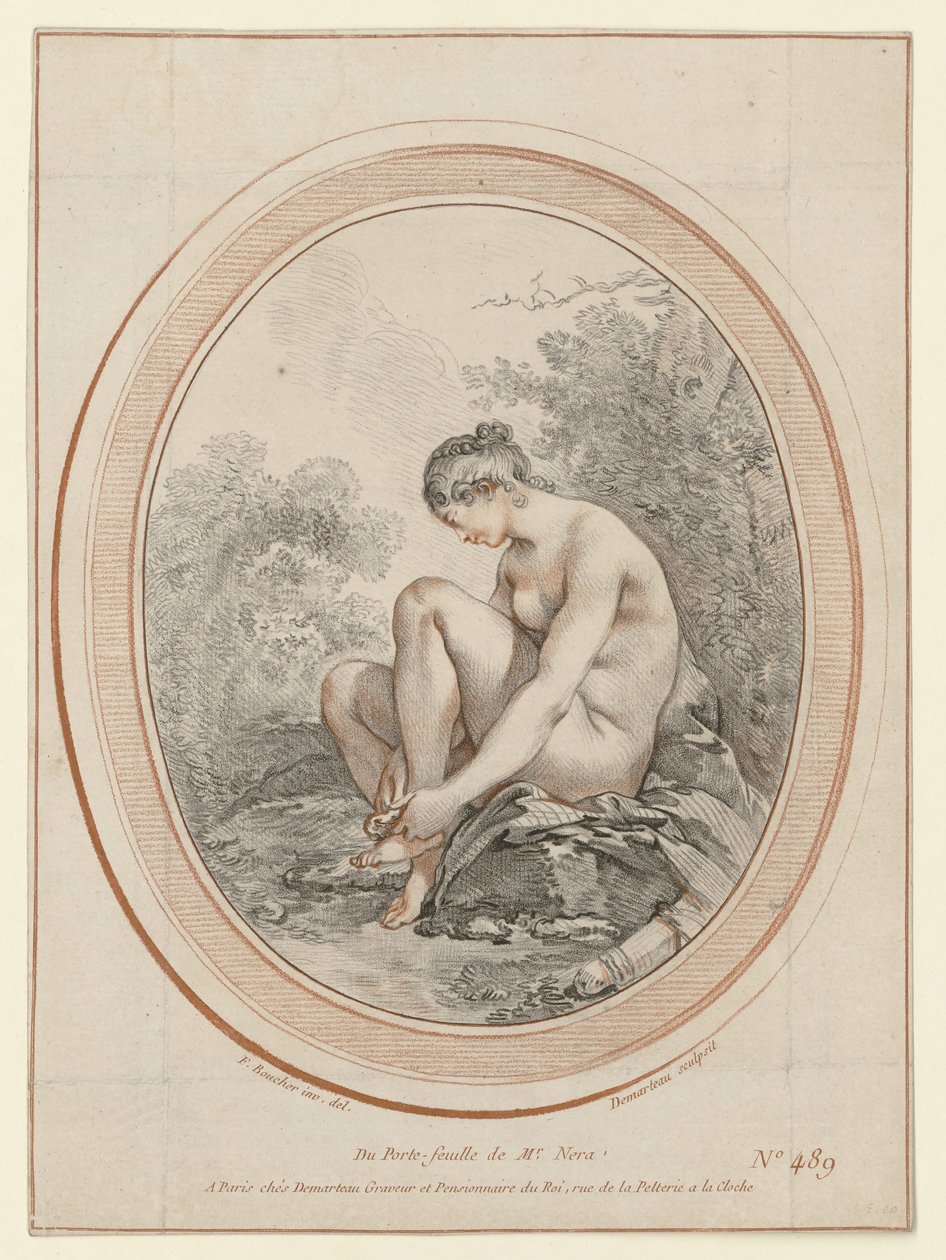 Venus in the Bath by Gilles Demarteau
