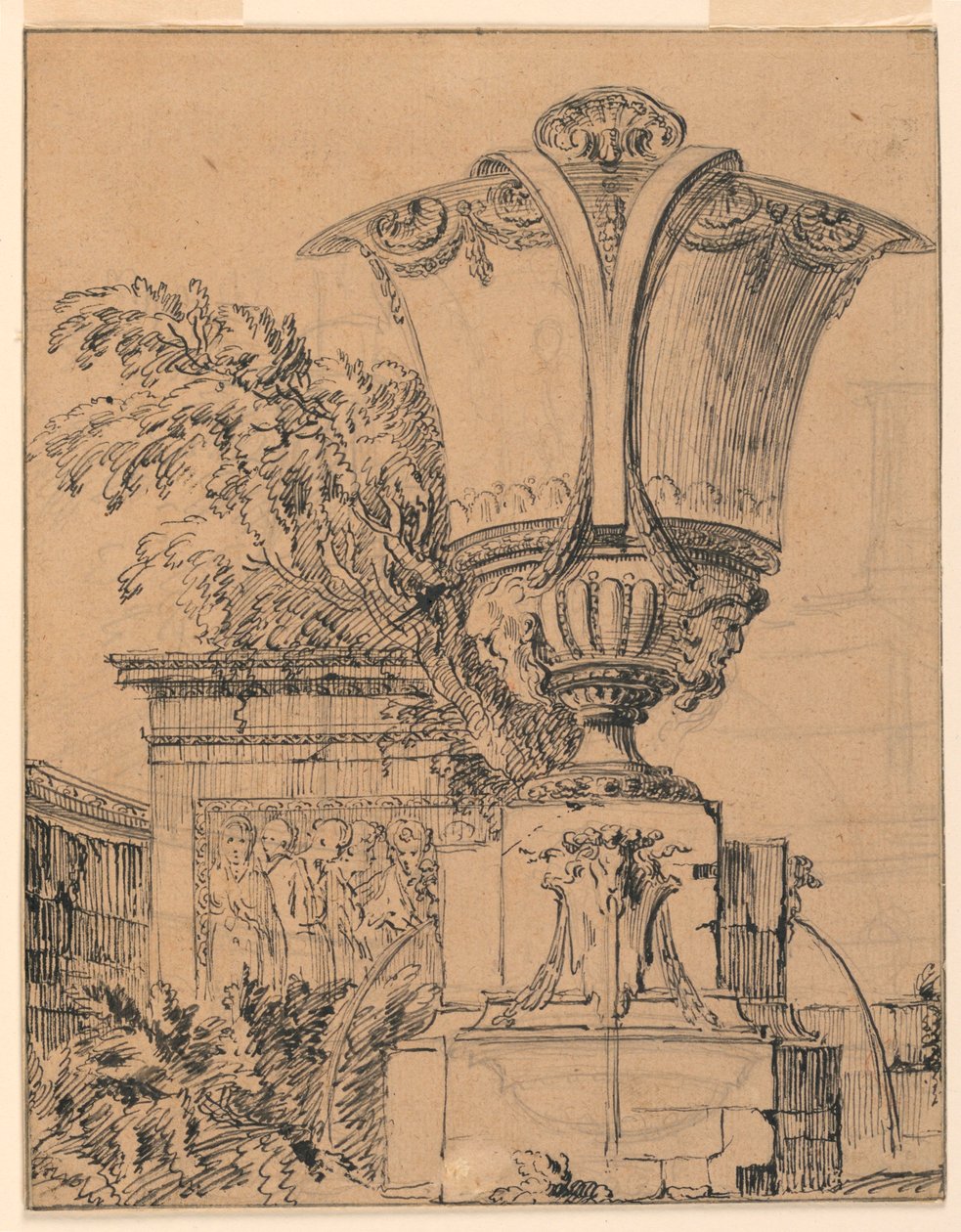 Design for a Fountain in a Park by Gilles-Marie Oppenord