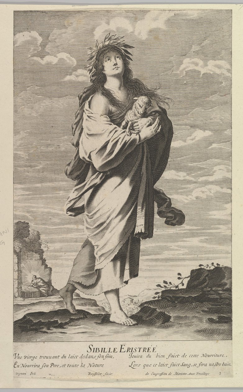 Erythraean Sibyl by Gilles Rousselet and Abraham Bosse