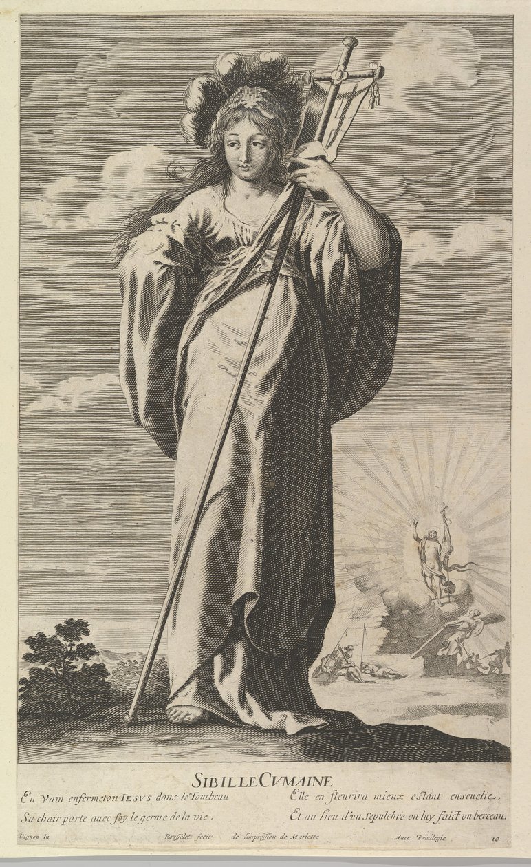 Sibylle de Cumes, ca. 1635 by Gilles Rousselet and Abraham Bosse
