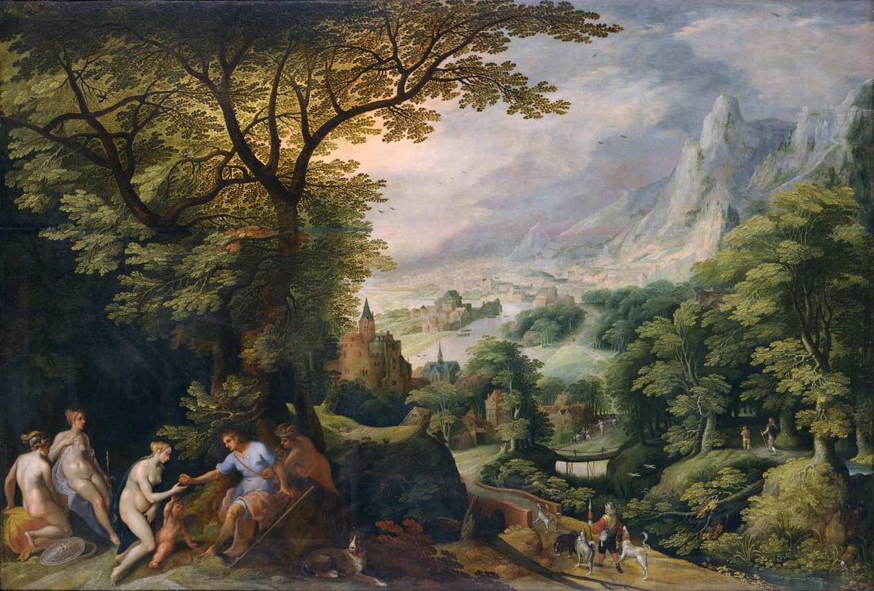 Landscape with the Judgement of Paris by Gillis van Coninxloo