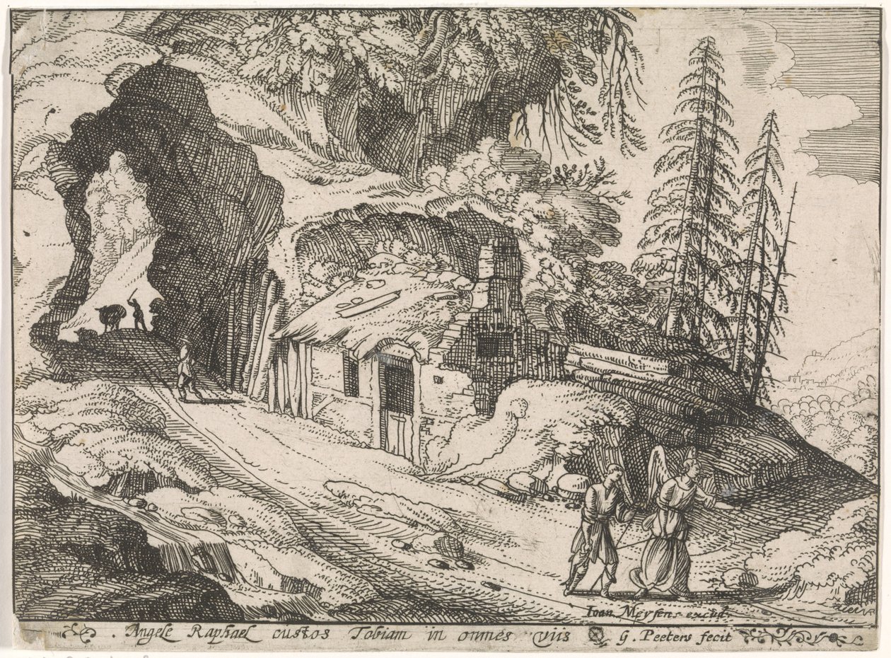 Landscape with Tobias and Archangel Raphael by Gillis Peeters (I)