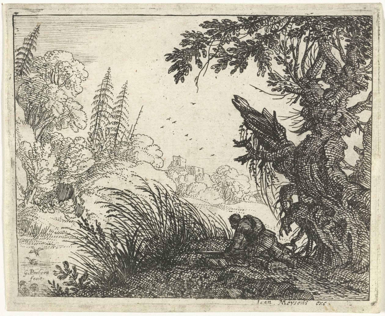 Landscape with a Hunter by Gillis Peeters (I)