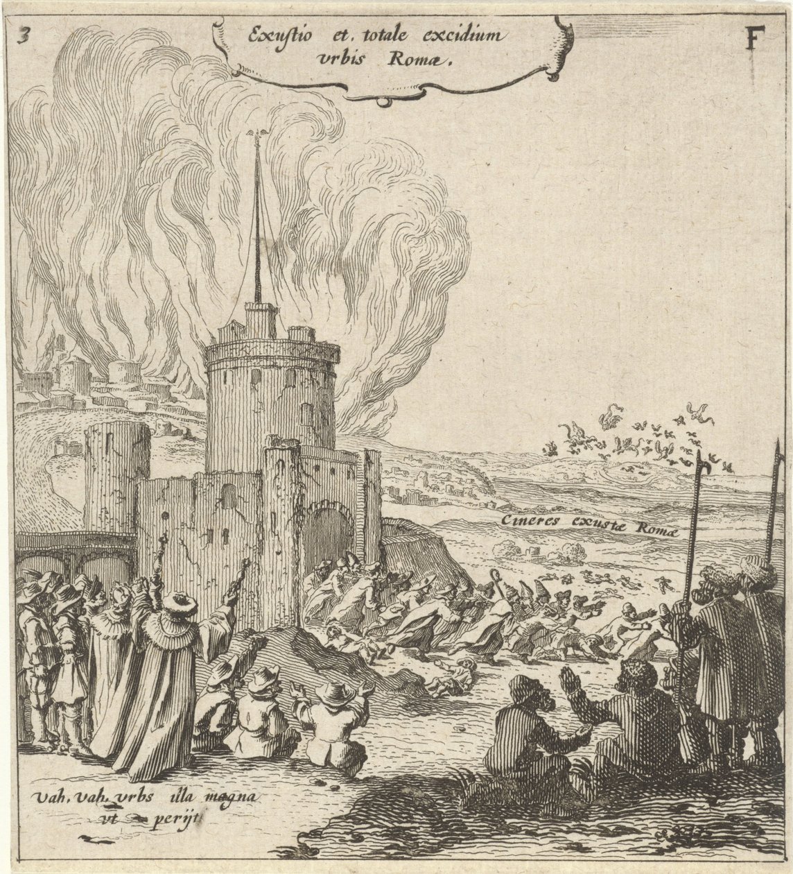 Fire in Rome by Gillis van Scheyndel (I)