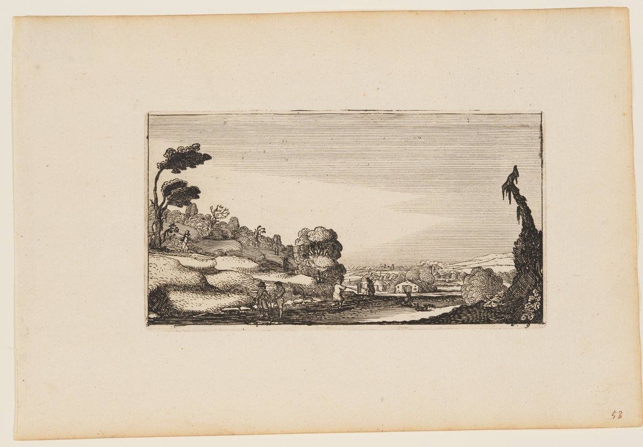 Hilly Panorama, from Twelve Landscapes with Figures by Gillis van Scheyndel
