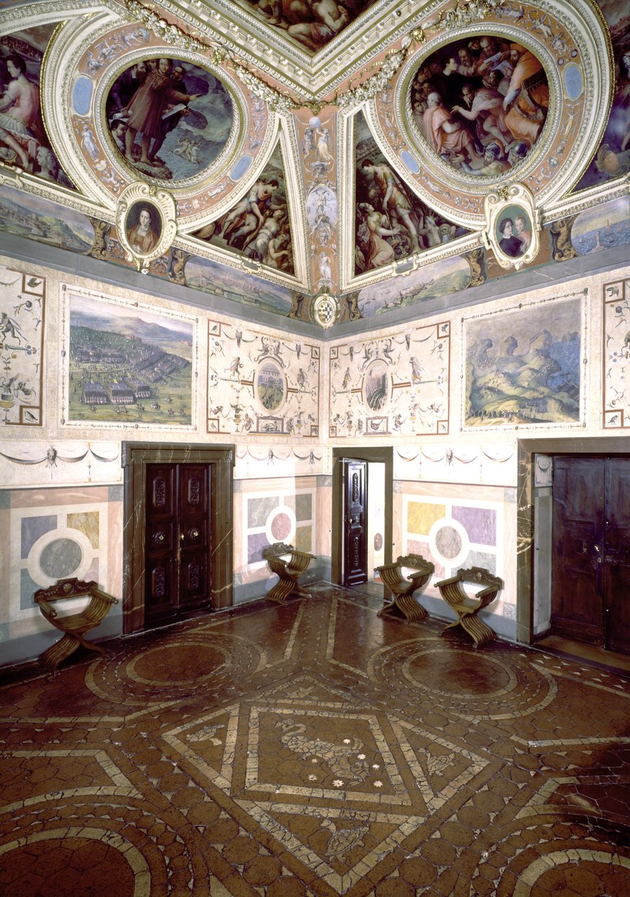 View of the Sala di Cosimo I, 1556 by Giorgio Vasari
