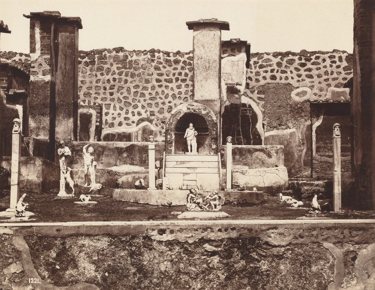 House of Marco Lucrezio, Pompeii, c. 1870 by Giorgio Sommer