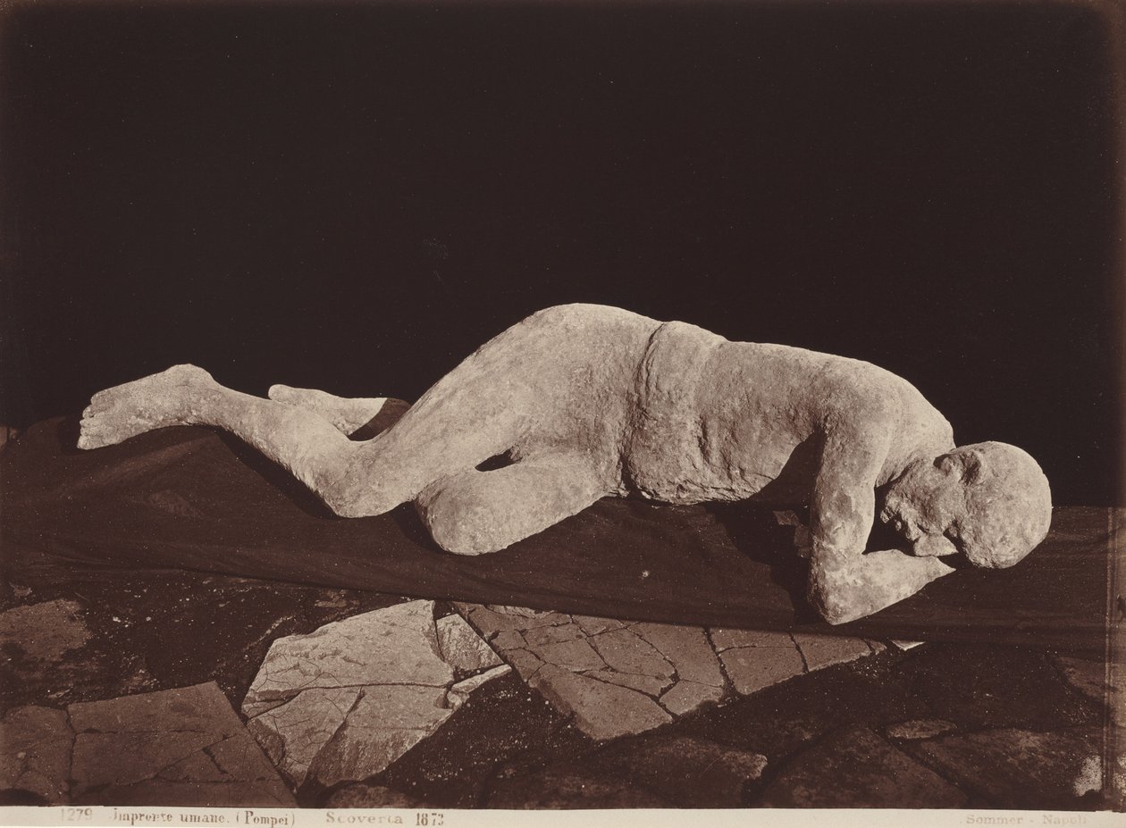 Human Cast, Pompeii, 1873 by Giorgio Sommer