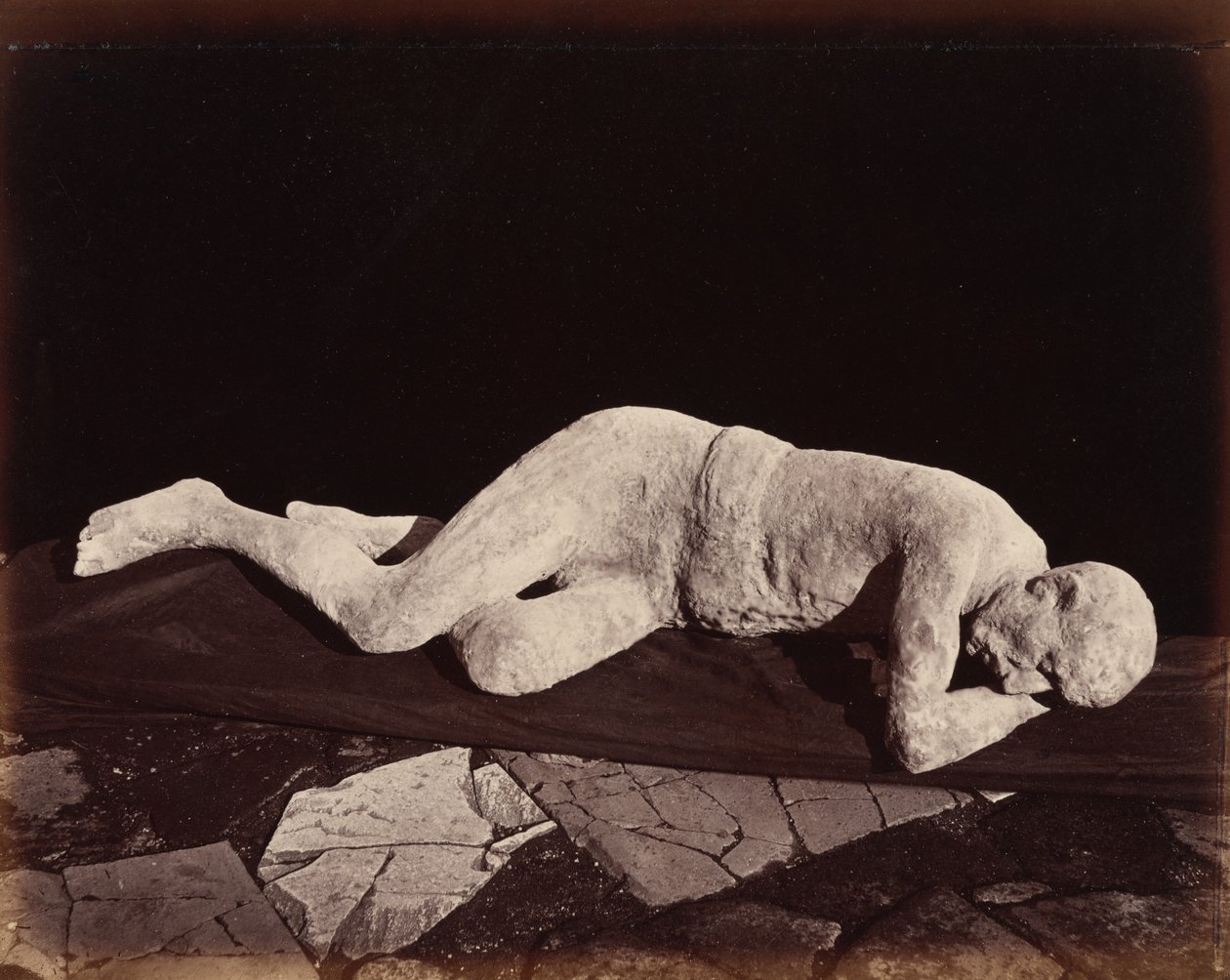 Human Cast, Pompeii, 1873 by Giorgio Sommer