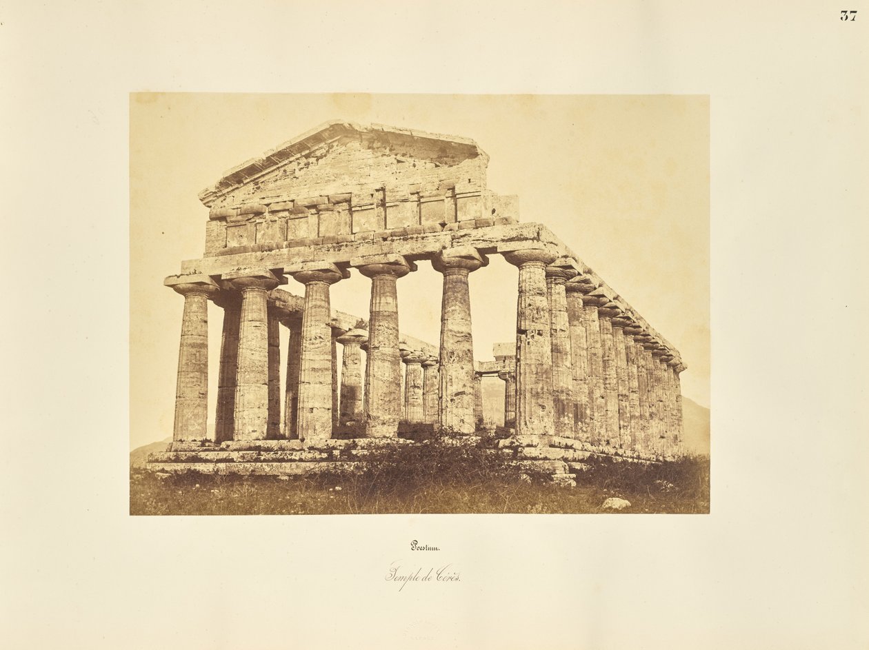 Paestum. Temple of Ceres by Giorgio Sommer