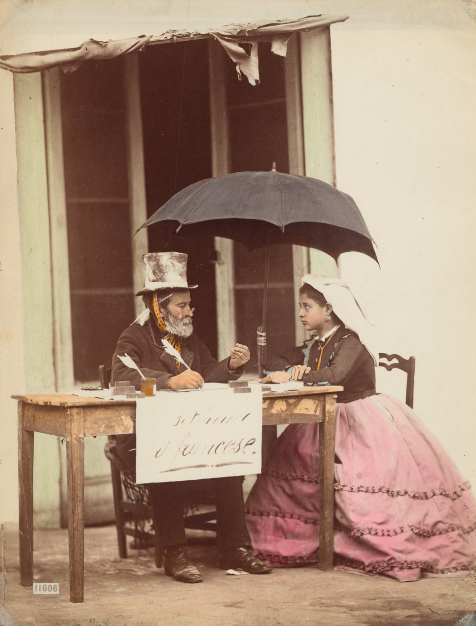 Public Writer, Naples, 1865-1870 by Giorgio Sommer