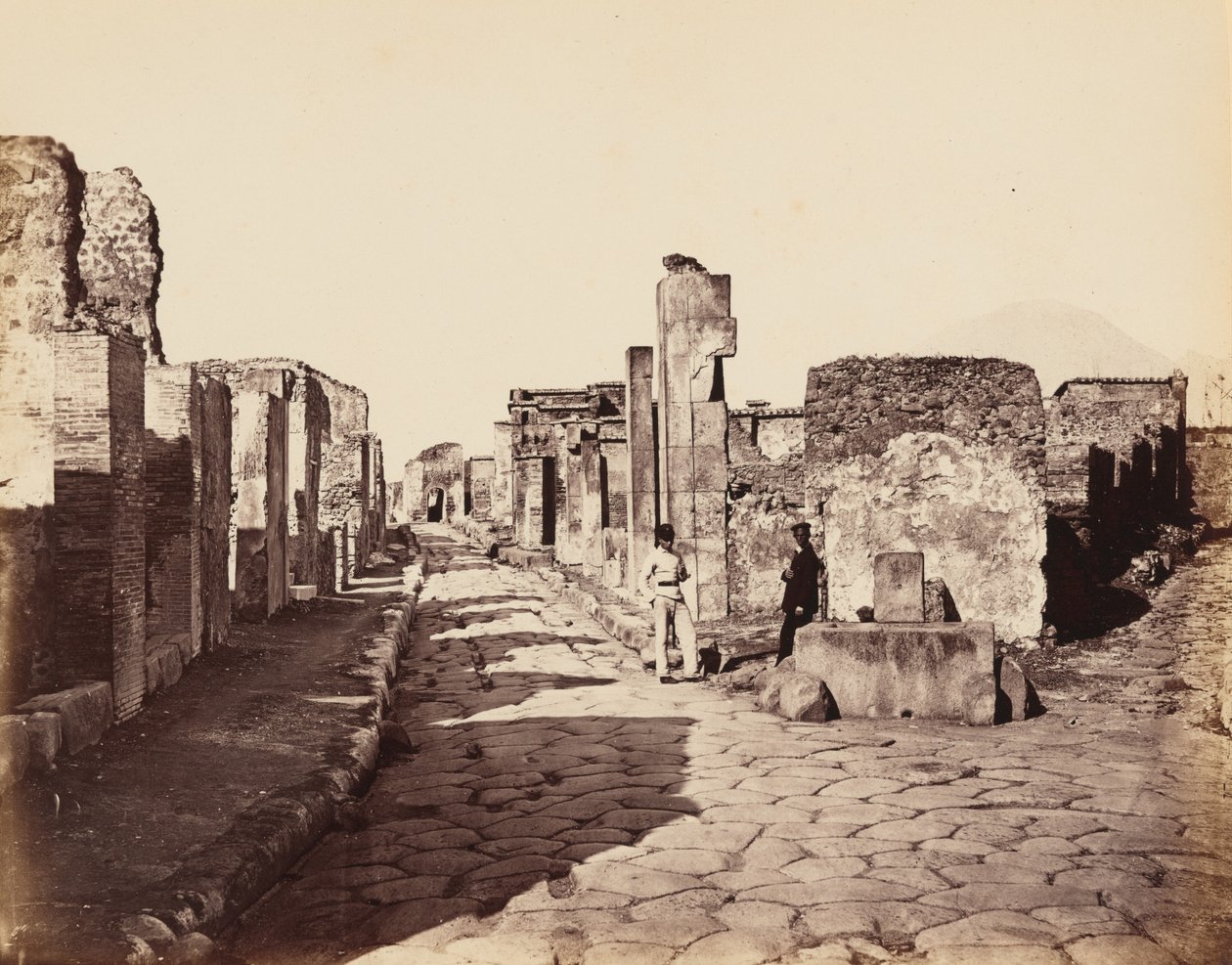 Street of Sallustio, Pompeii by Giorgio Sommer