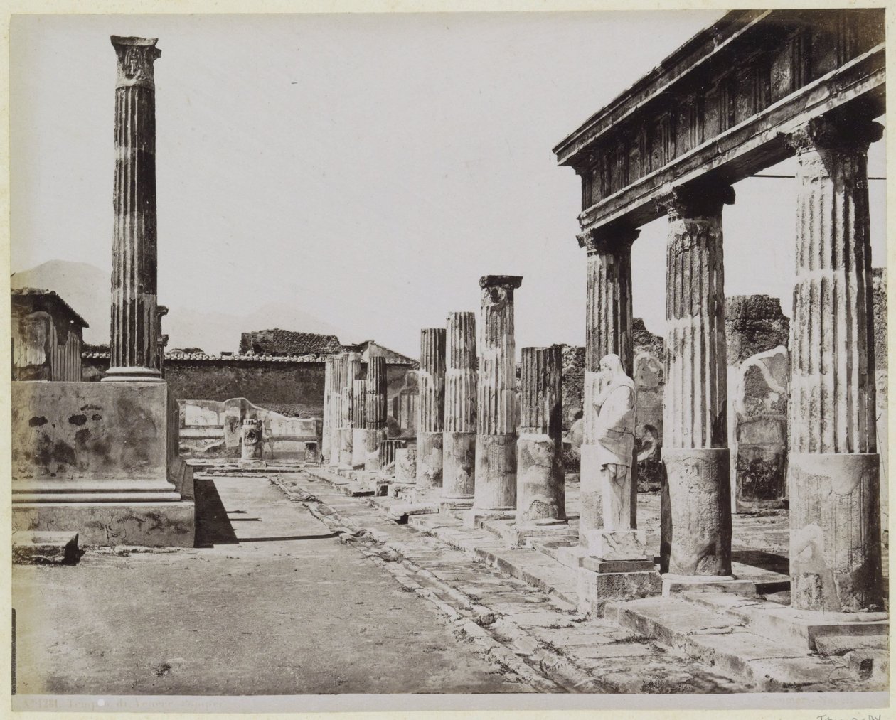 Temple of Venus in Pompeii by Giorgio Sommer