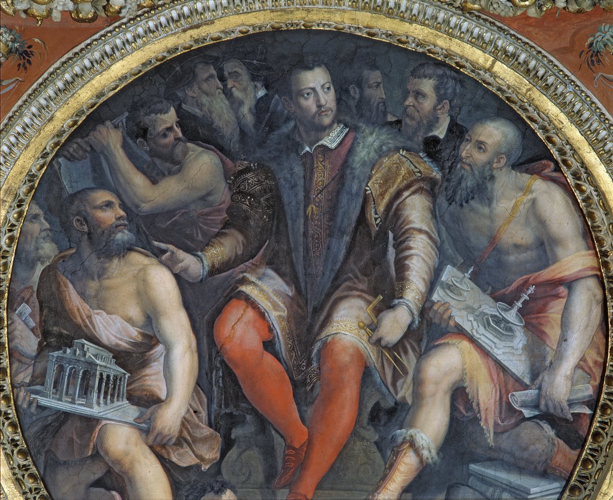Cosimo I and His Artists, from the Sala di Cosimo I by Giorgio Vasari