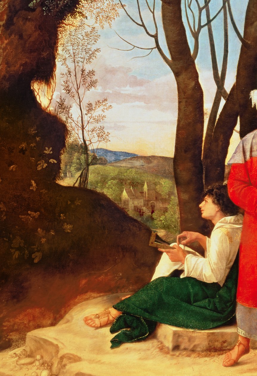 The Three Philosophers (detail) by Giorgione da Castelfranco