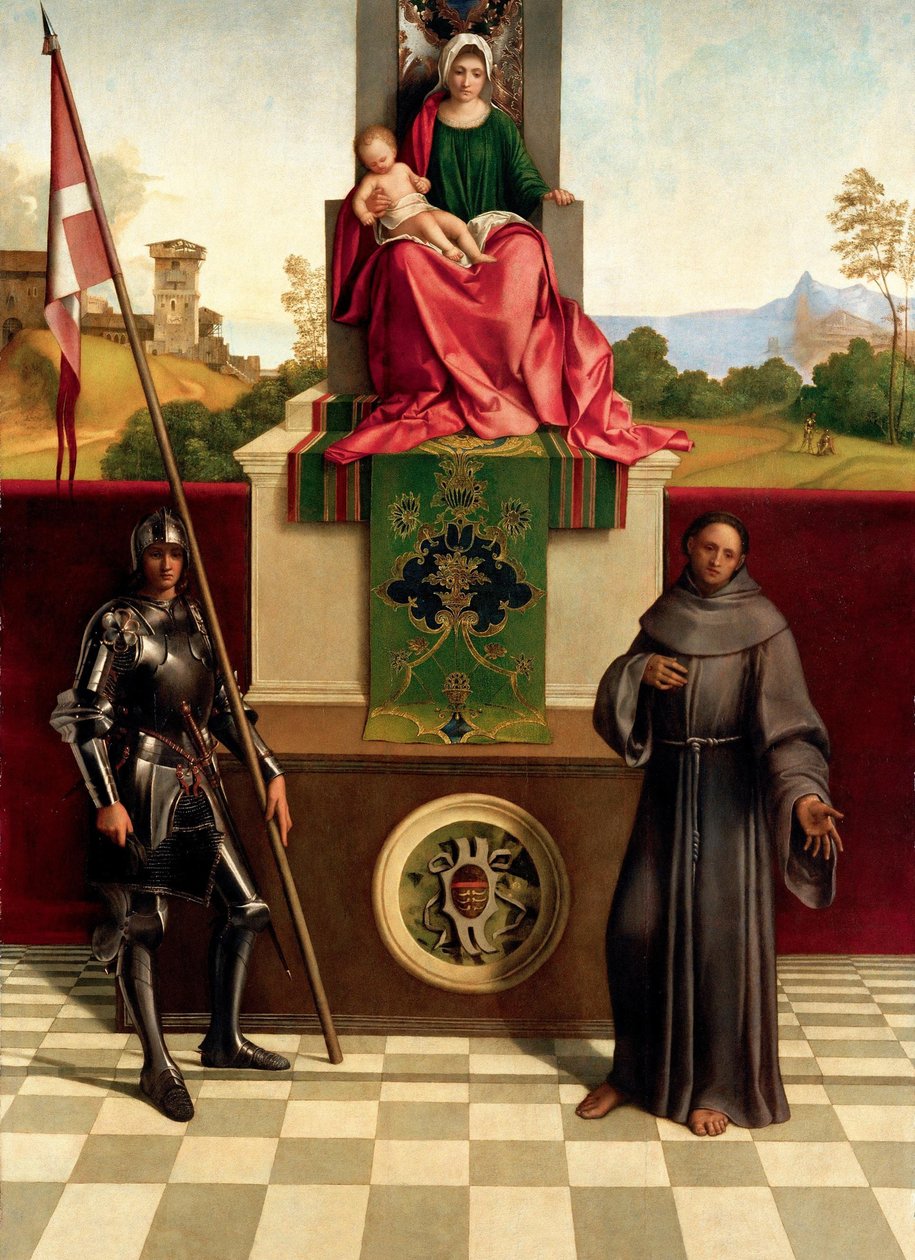Madonna and Child Between Saints Francis and Nicasius, ca 1503-1504 by Giorgione da Castelfranco