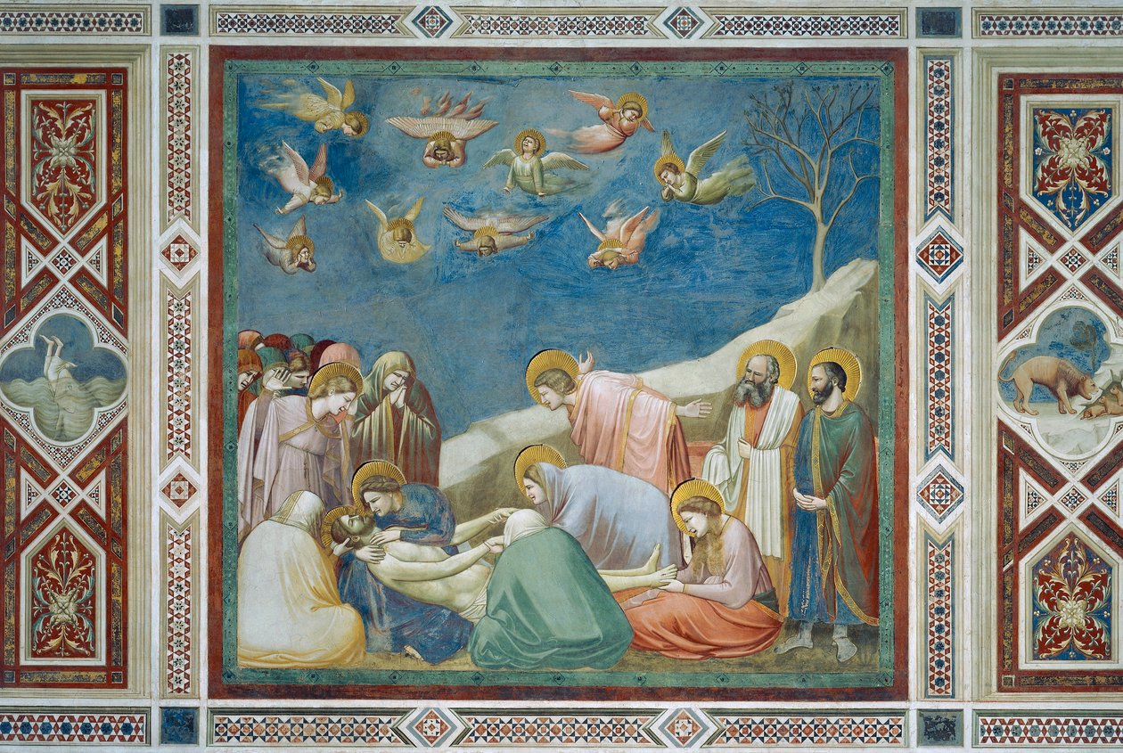 Lamentation over Dead Christ (detail) by Giotto (c.1266 1337)