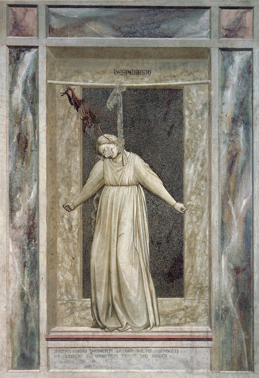 Despair (detail) by Giotto (c.1266 1337)