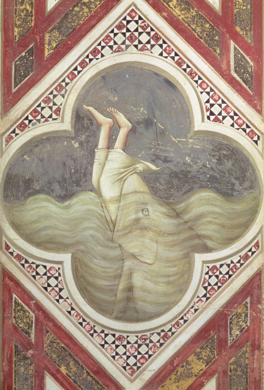 Jonah and the Whale, c.1305 by Giotto (c.1266-1337)