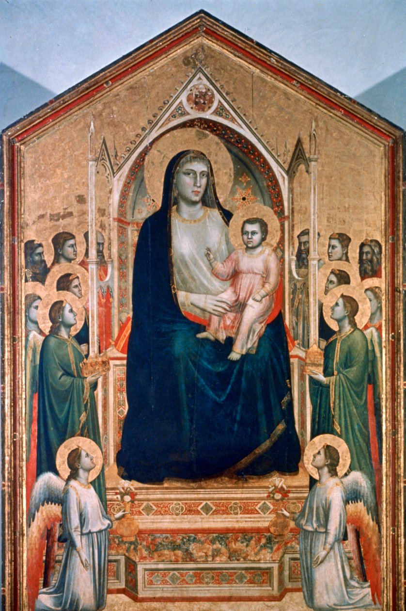 Madonna and Child Enthroned by Giotto di Bondone