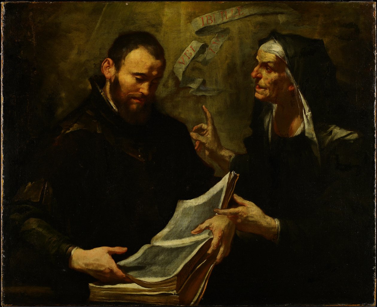 Saint Augustine and Saint Monica by Giovacchino Assereto