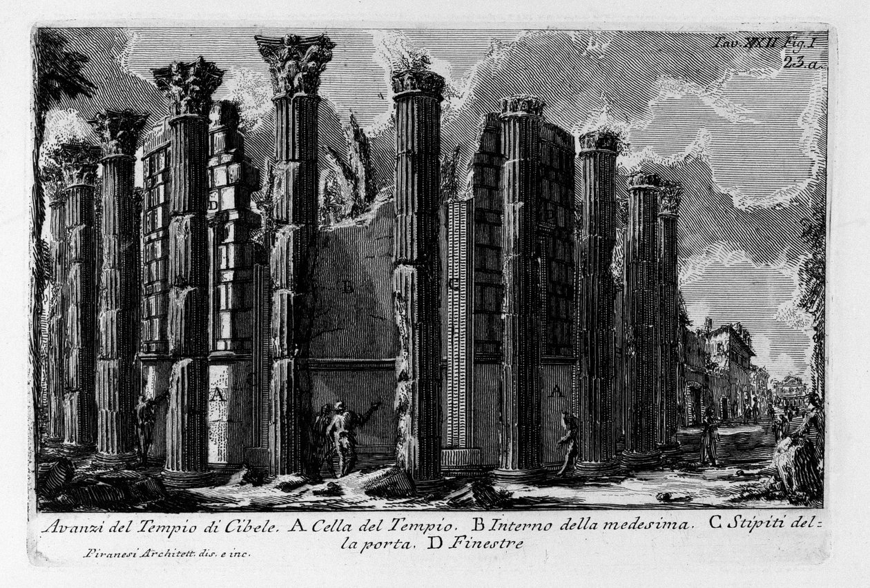 Remains of the Temple of Cybele by Giovanni Battista Piranesi