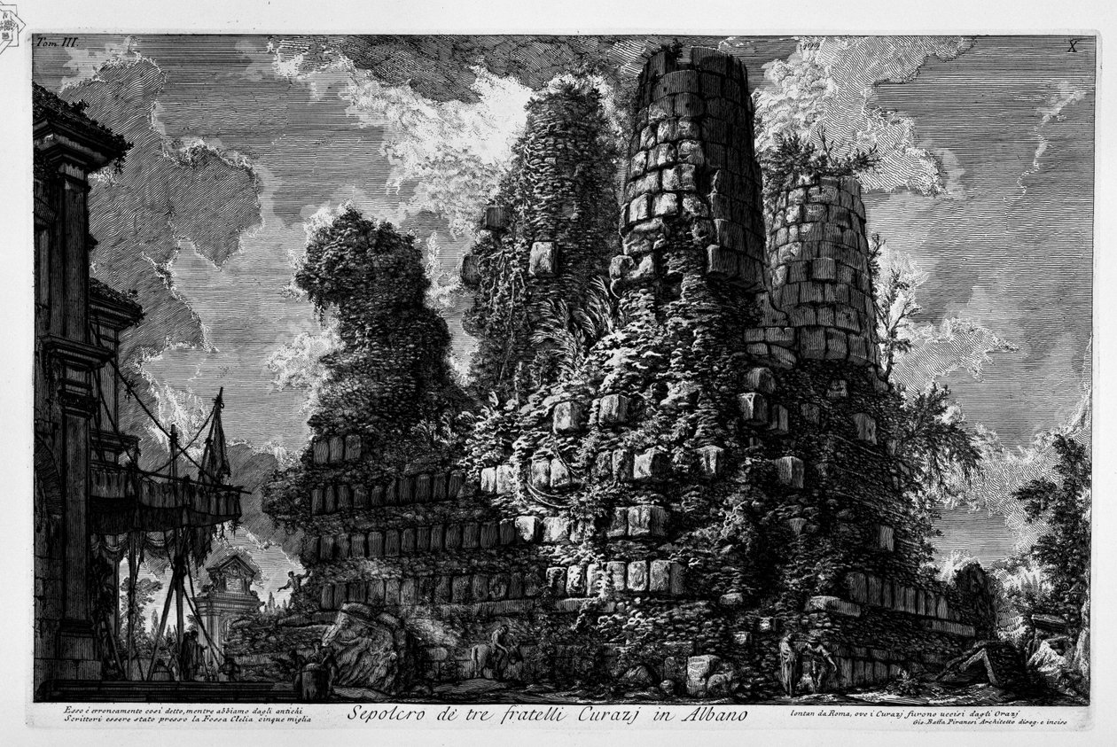 Appian Way, Tomb in Albano Laziale by Giovanni Battista Piranesi