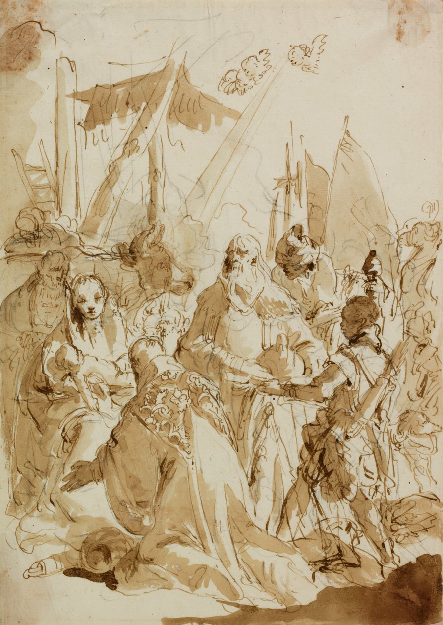 Adoration of the Magi by Giovanni-Battista Tiepolo