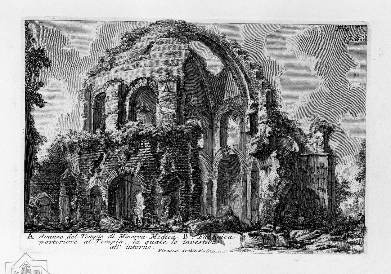 Temple of Minerva Medica by Giovanni Battista Piranesi