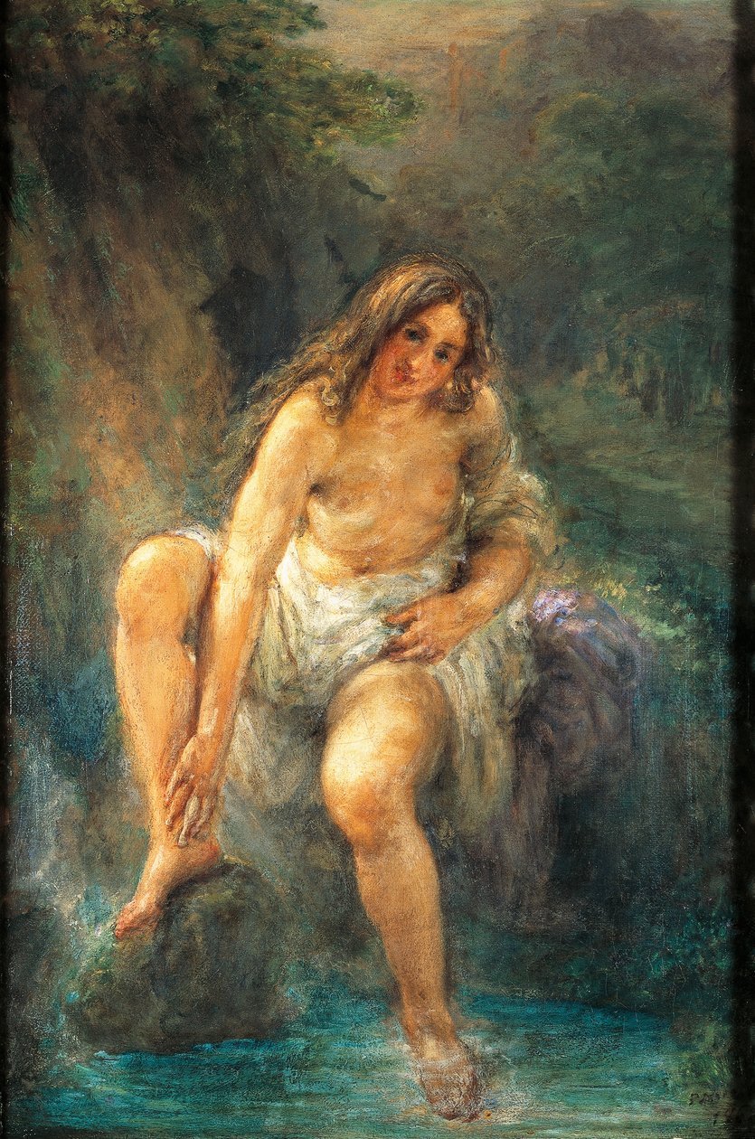 The bather by Giovanni Carnovali
