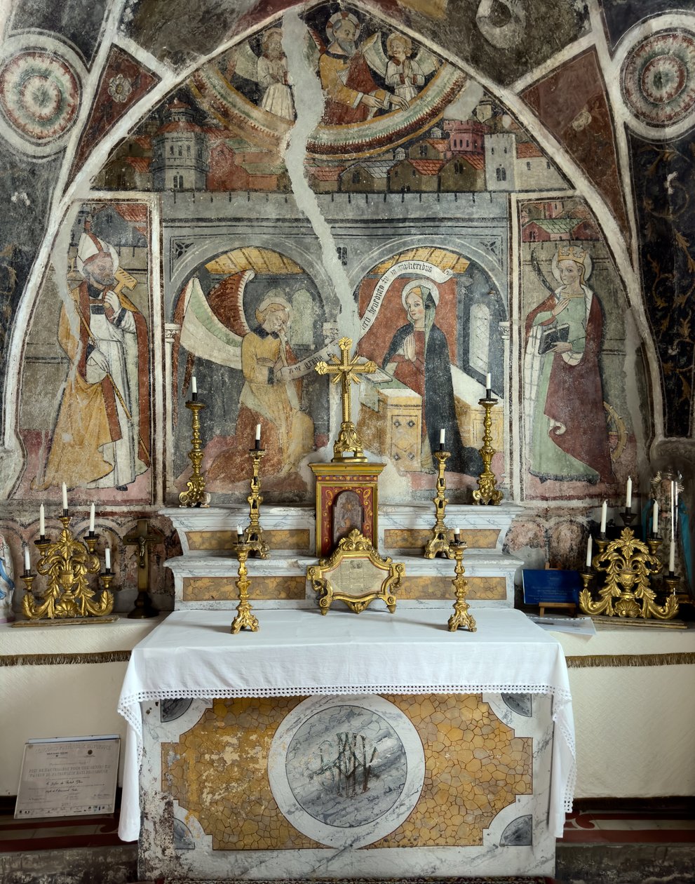 The Annunciation, Chapel of the Annonciade, c. 1470 by Giovanni (attr. to) Baleison