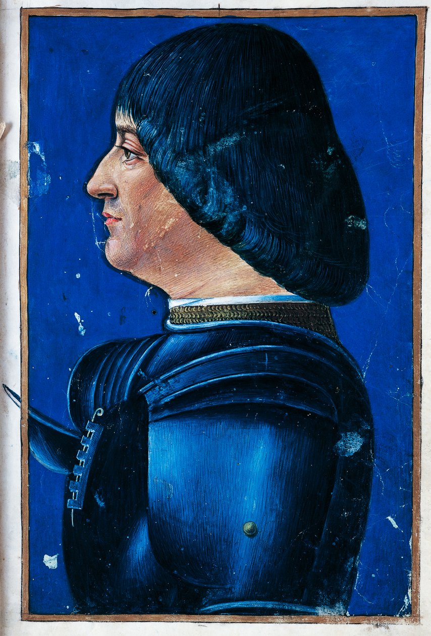 Portrait of Ludovico Maria Sforza, Moro by Giovanni Ambrogio de Predis