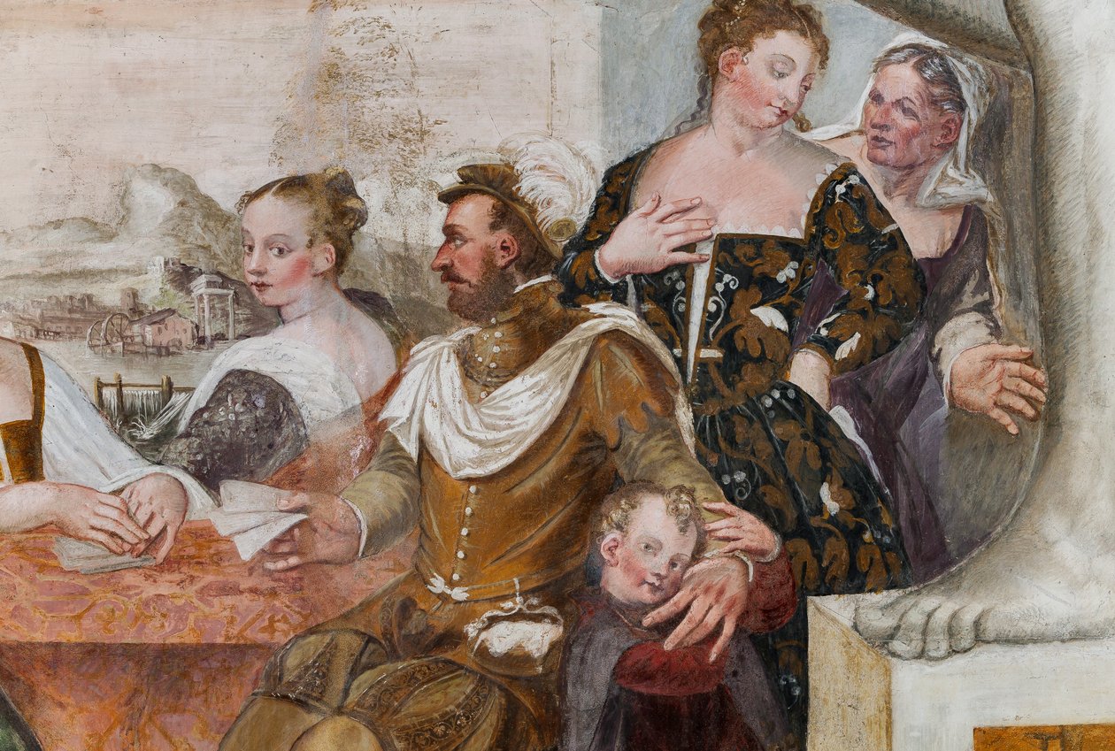 Card Game, Main Hall, c.1570 by Giovanni Antonio Fasolo