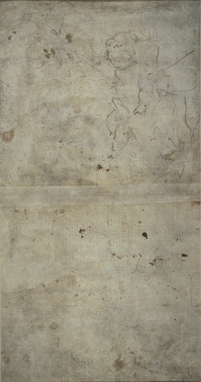 Sketch of Joseph Holding the Christ Child by Giovanni Antonio Guardi