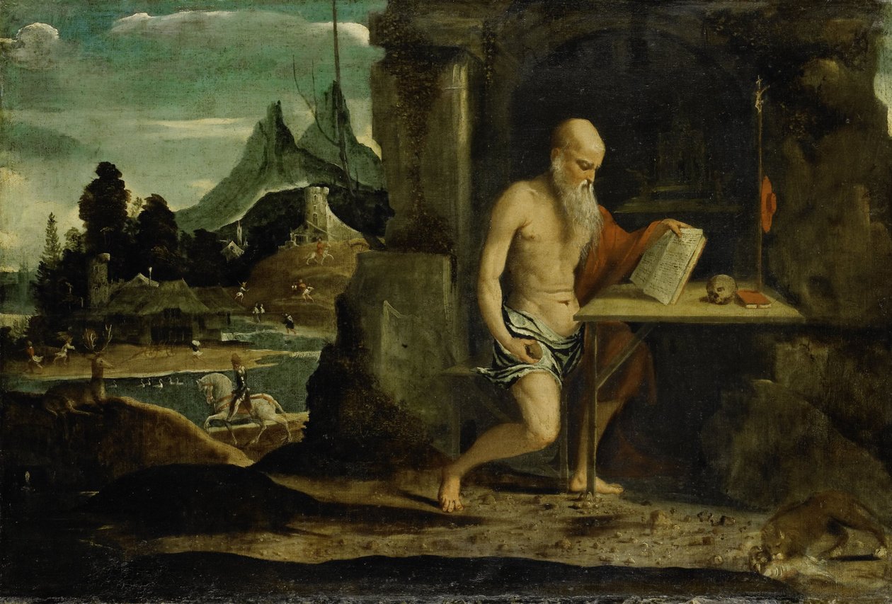 St Jerome by Giovanni Antonio da Brescia