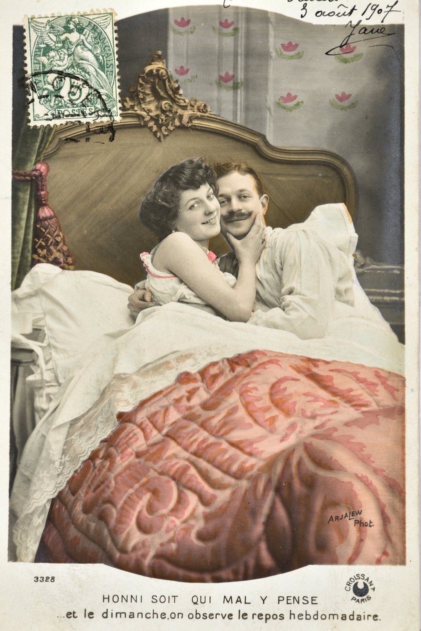 Postcard: Sunday rest weekly - date 1907 by Phillipe de Marlier