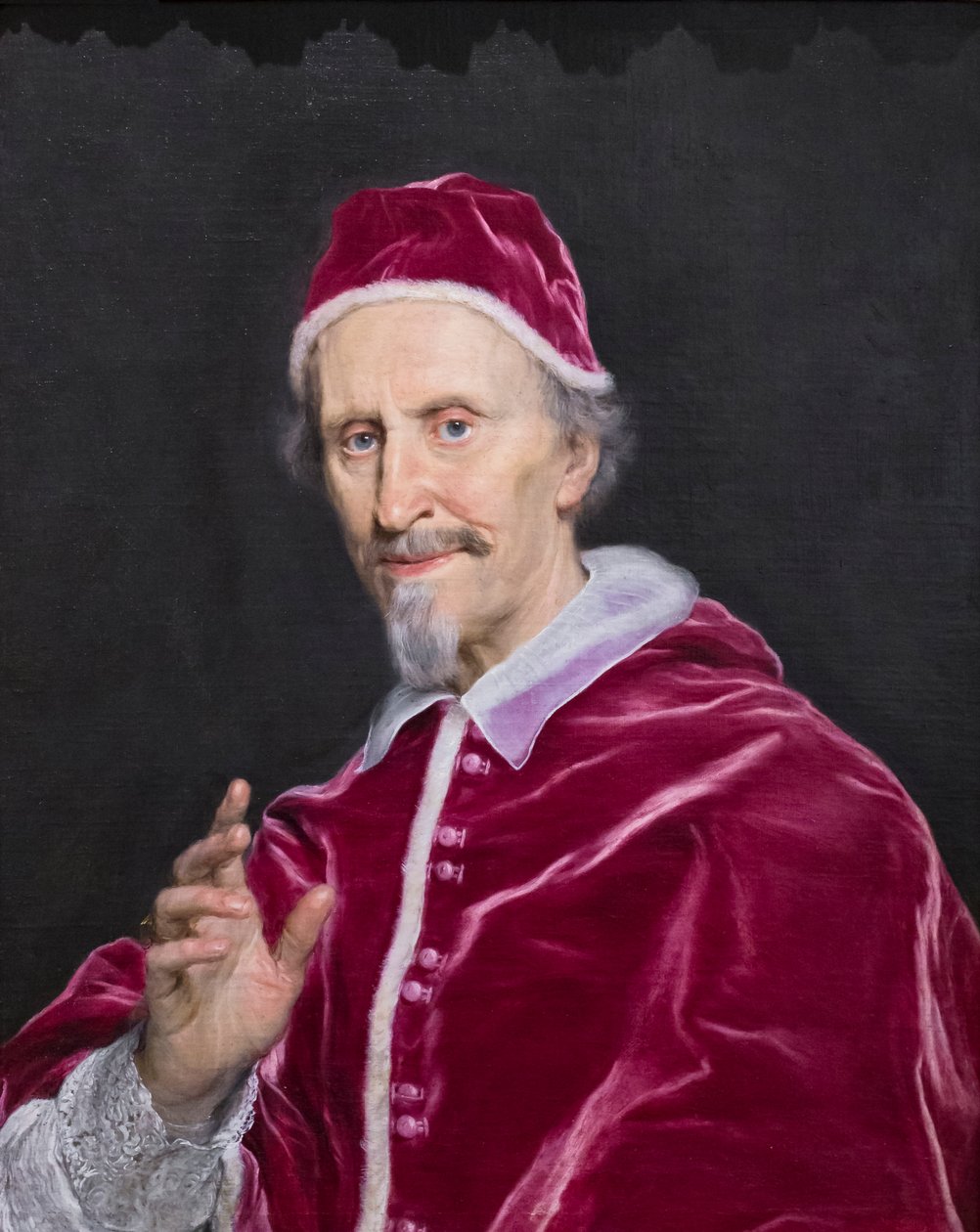 Portrait of Clement IX Rospigliosi in Benediction by Giovanni Battista (1639 1709) Gaulli
