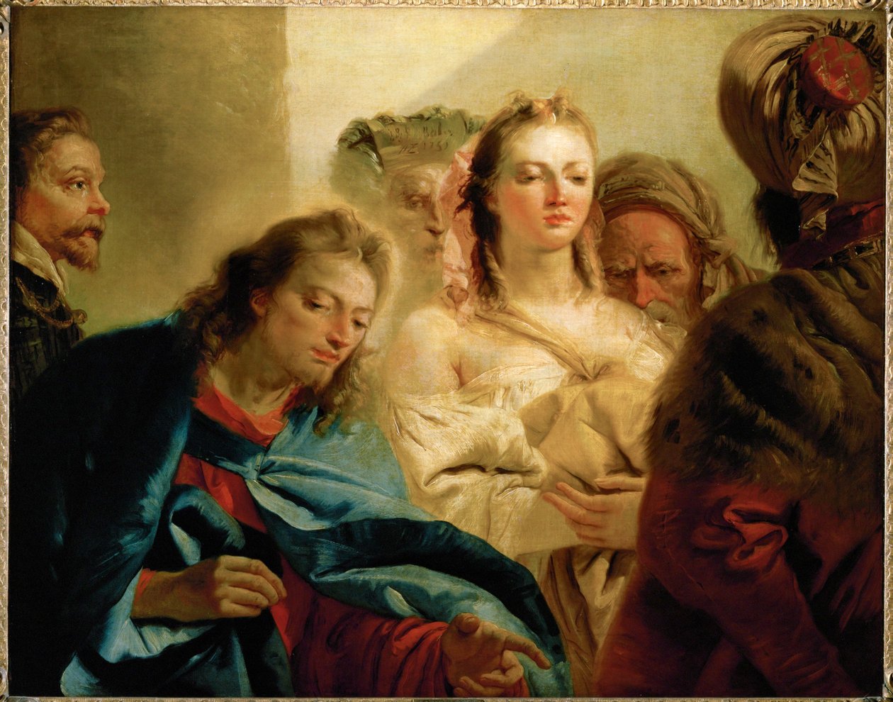Christ and the Adulteress by Giovanni Battista (1696-1770) Tiepolo