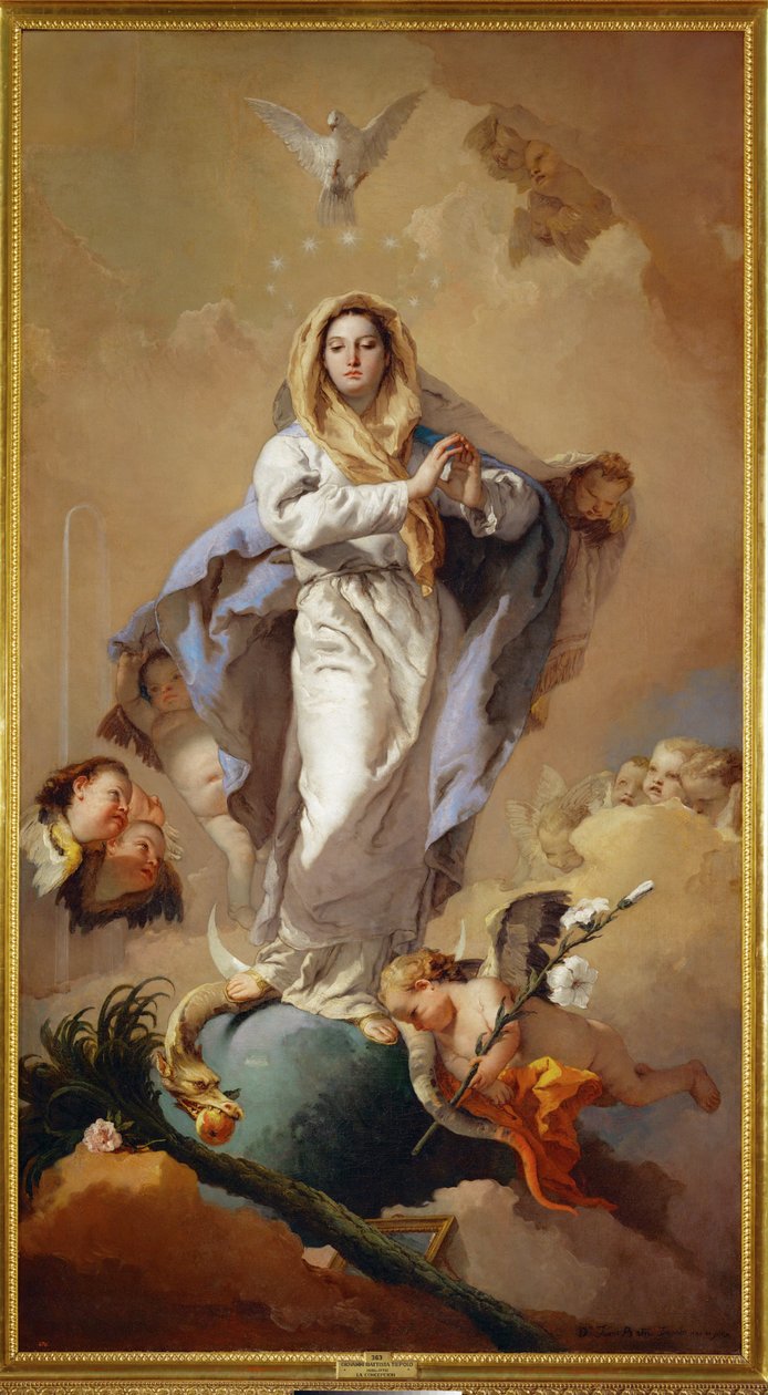 The Immaculate Conception by Giovanni Battista (1696-1770) Tiepolo