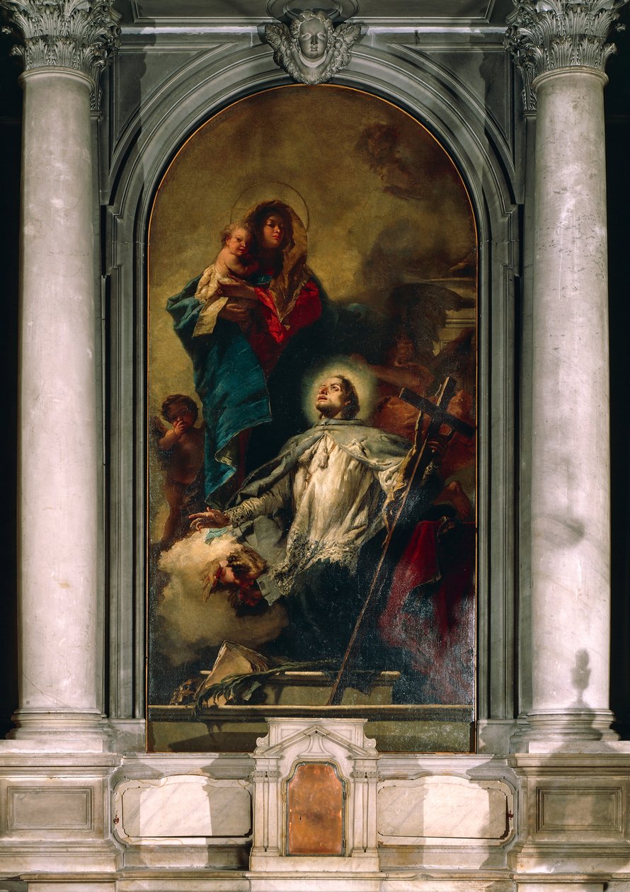 The Virgin appearing to Saint John of Nepomuk by Giovanni-Battista Tiepolo