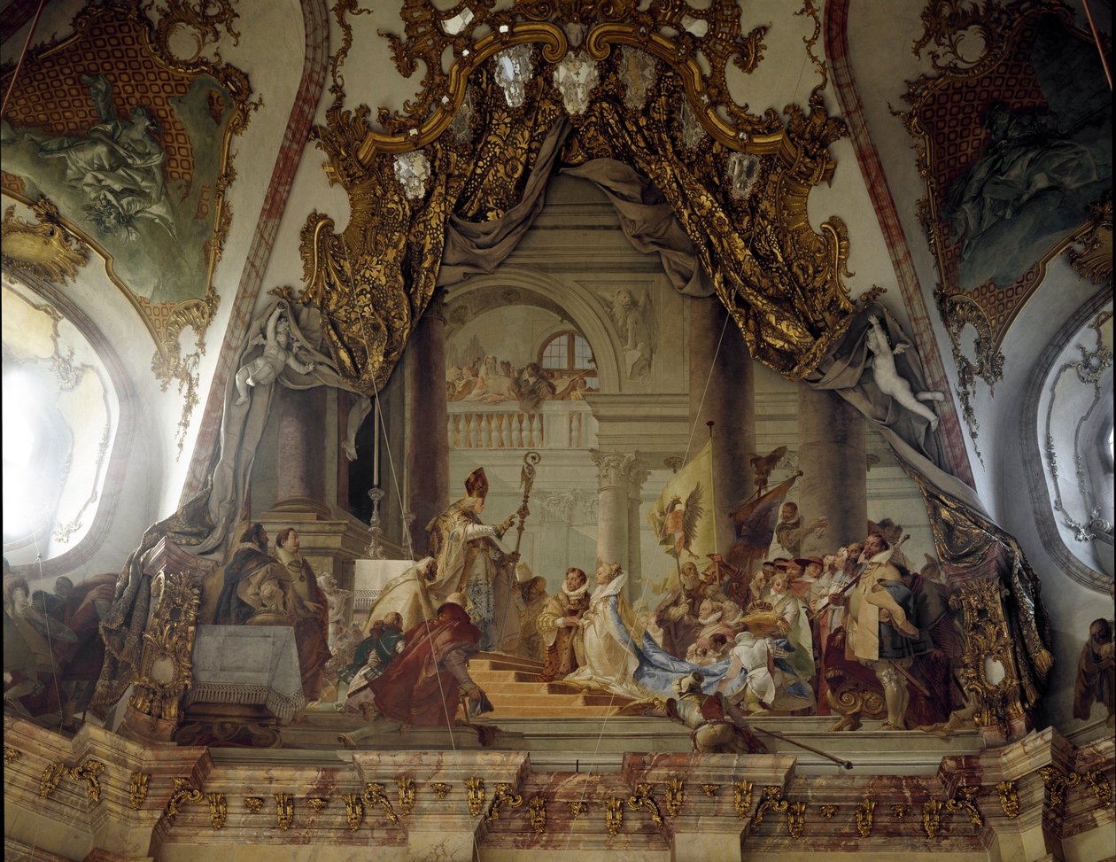 The Wedding of Beatrice of Burgundy and Frederick I Barbarossa by Giovanni-Battista Tiepolo