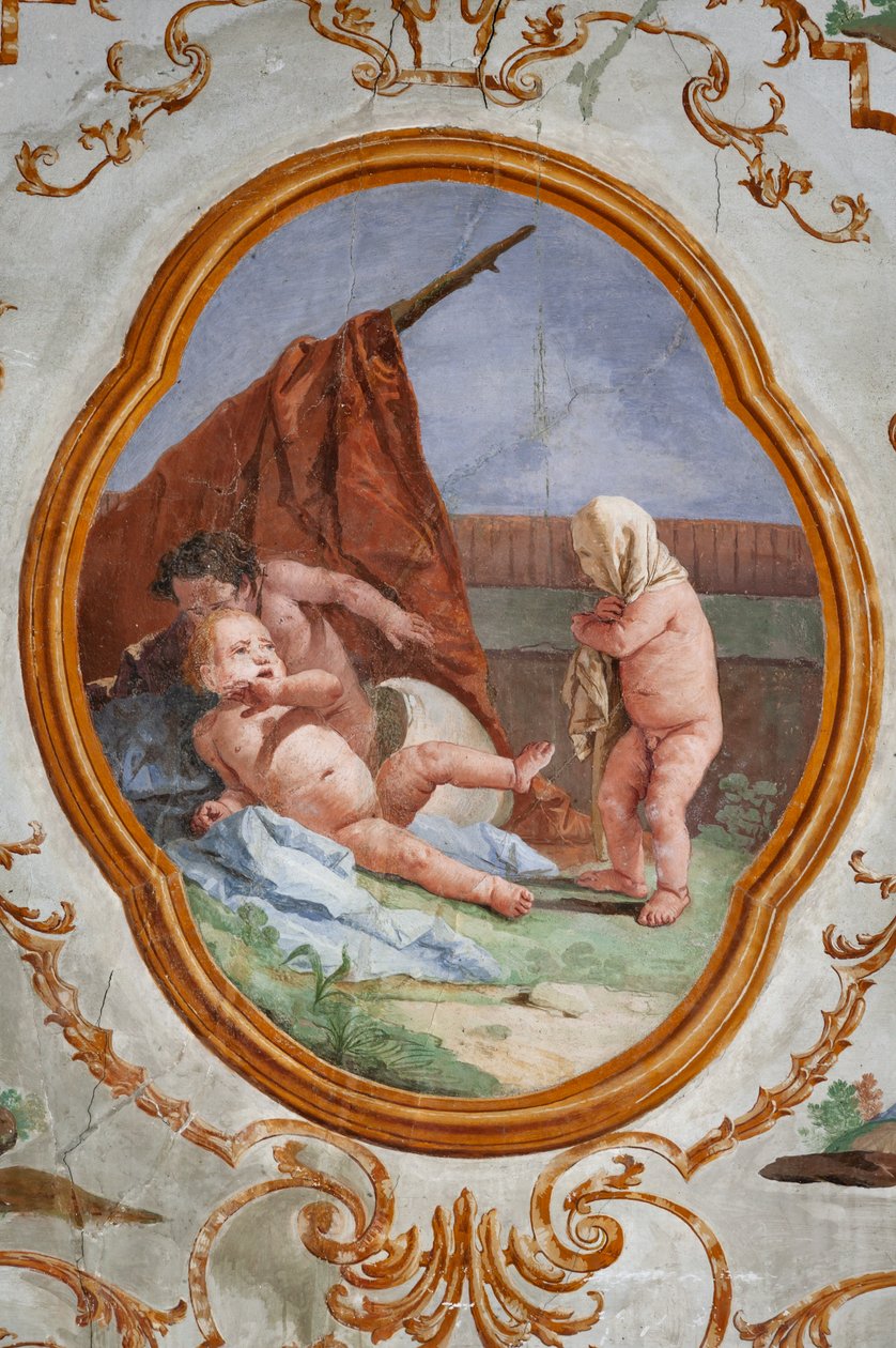 Guest Lodgings, the Room of the Putti, Medallion with Putti: 'The Disguise'