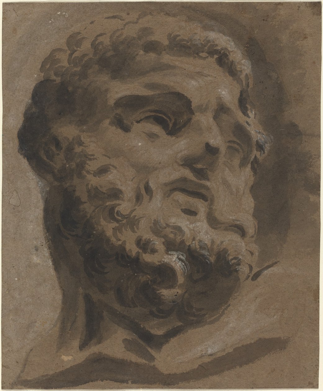 Bearded Head after the Antique by Giovanni Battista Cipriani