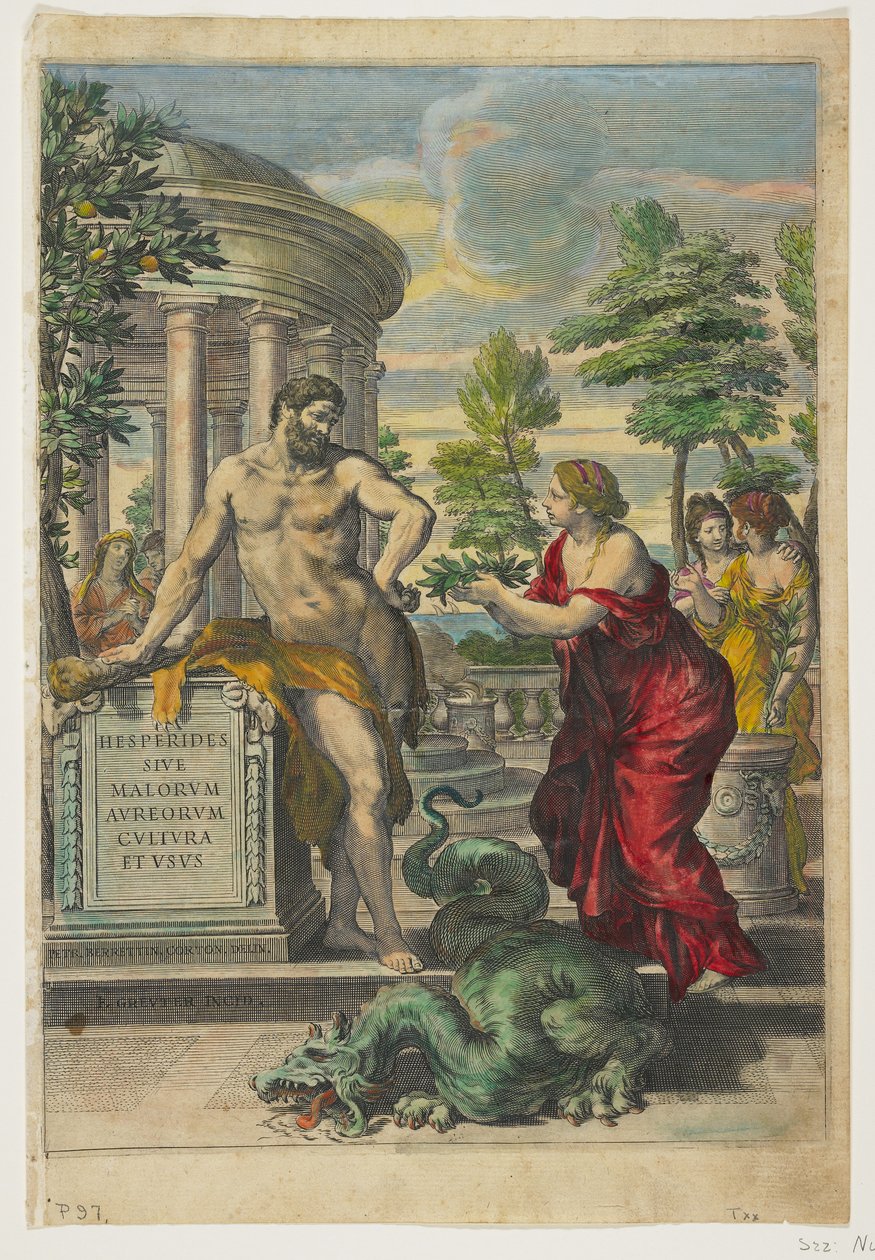 Frontispiece and Title Page from Hesperides by Giovanni Battista Ferrari